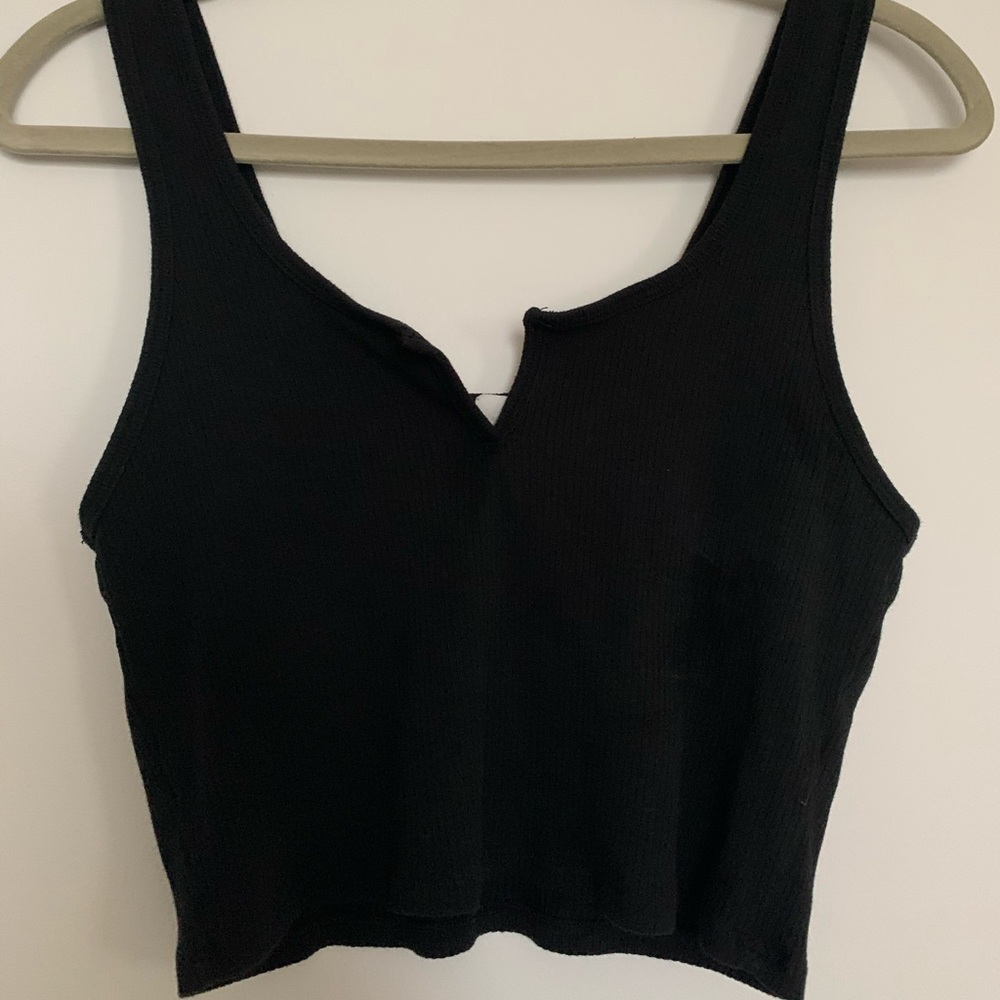 Garage Ribbed Cropped Tank - Picture 2 of 3
